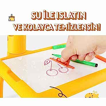 Zürafa Tasarımlı Projeksiyonlu Boyama Tahtası 