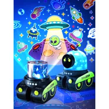 Robot Tasarımlı Projektör Gece Lambası 