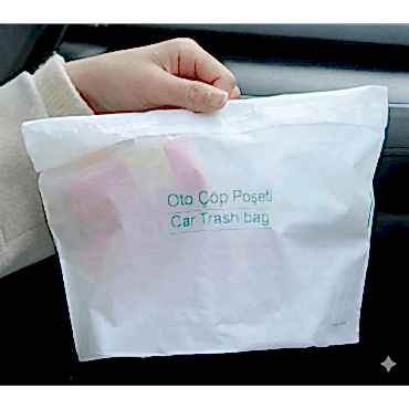 Pratik Su Geçirmez Oto Araba Çöp Poşeti 20 Adet