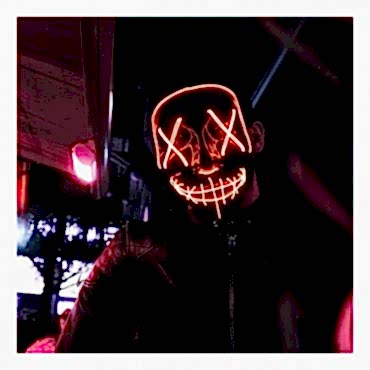 LED Işıklı Turuncu Maske 