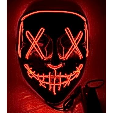 LED Işıklı Turuncu Maske 