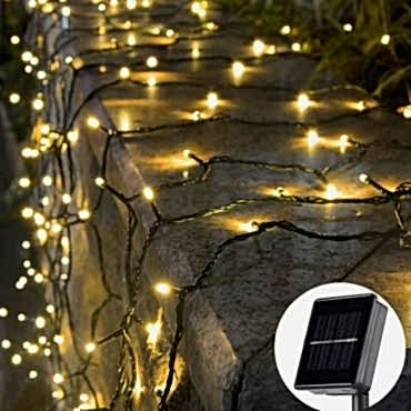 Solar Siyah Kablo Bahçe Aydınlatması 