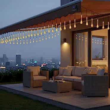 Damla Tasarımlı Solar Dış Mekan Aydınlatma 