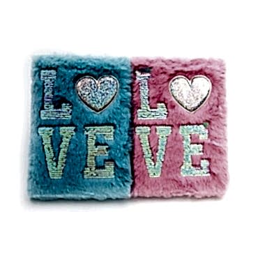 LOVE Tasarımlı Peluş Hatıra Defteri 