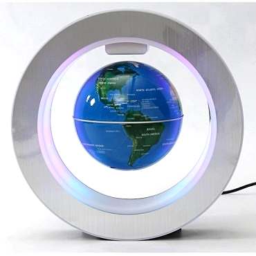 Manyetik Küçük Boy Yuvarlak Ledli Dünya Küre