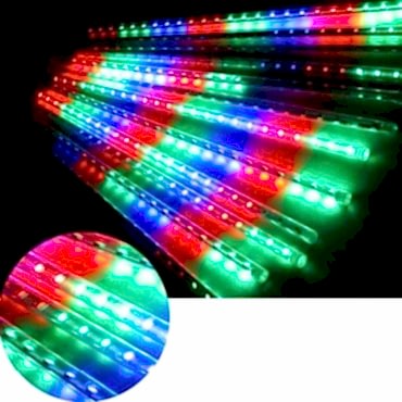 Solar Meteor Tüp Bahçe Dış Mekan Aydınlatma LED 8 Adet