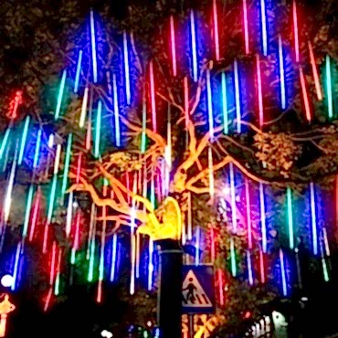 Solar Meteor Tüp Bahçe Dış Mekan Aydınlatma LED 8 Adet