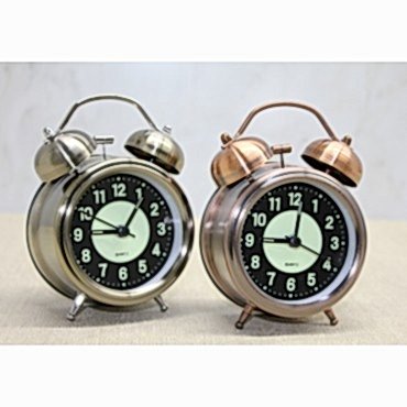 Antik Metal Çalar Saat Küçük Boy 