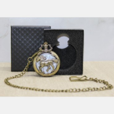 Özel Kutulu At Tasarımı Köstekli Saat 