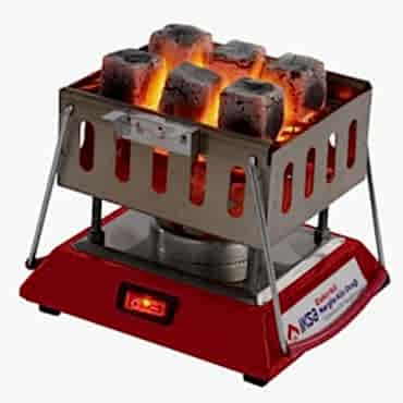 Kare Krom Elektrikli Nargile Köz Ocağı 