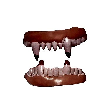 Çift Damak Yumuşak Vampir Dişleri 