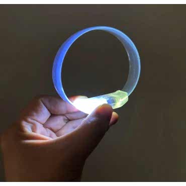 3 Modlu Pilli LED Işıklı Esnek Parti Bilekliği Beyaz