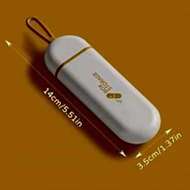 3 Bölmeli Seyahat Tipi İlaç Saklama Kutusu