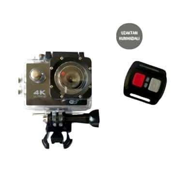 Kumandalı 4K Wi-Fi Aksiyon Kamerası 