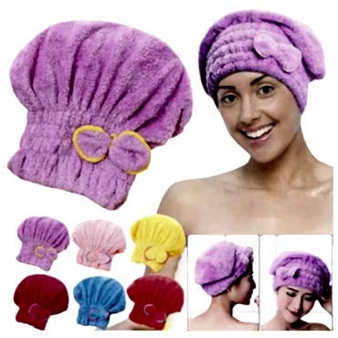 Havlu Saç Kurutma Bonesi