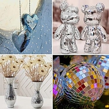 Gümüş Renk Aynalı Dekor Bandı Kendinden Yapışkanlı 1 Metre x 4 cm