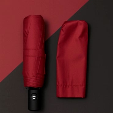 Bordo Kılıflı Otomatik Kompakt Şemsiye