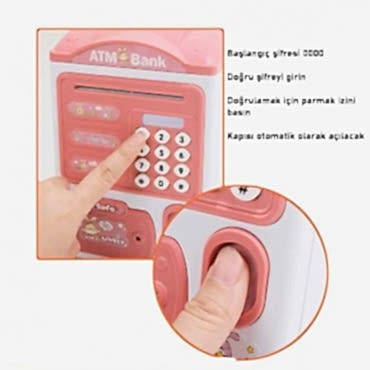 Parmak İzi ve Şifreli Elektronik ATM Kumbara