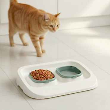 Mikopet Yeşil 2'si 1 Arada Mama Ve Su Kabı 