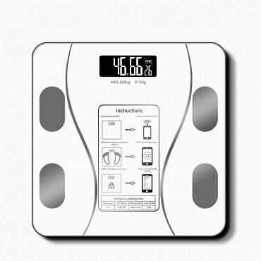 Beyaz Renk Bluetooth Özellikli Akıllı Tartı 