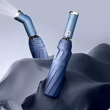 Mavi El Fenerli Şemsiye 