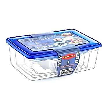 3'lü Köşeli Saklama Kabı Seti