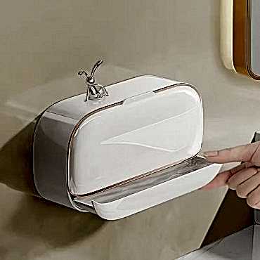 Kapaklı Ve Drenaj Bölmeli Duvara Monte Sabunluk 