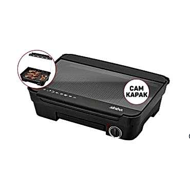 Sinbo Elektrikli Izgara Cam Kapaklı