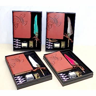 Deri Defterli Divit Hokka Seti Model 1 