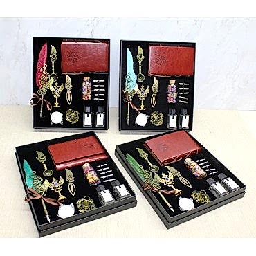 Deri Defterli Divit Hokka Ve Mühür Seti Model 1