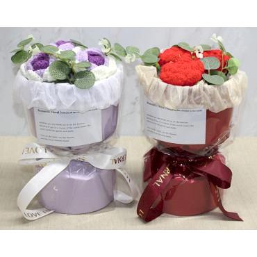 El Örgüsü Romantik Gül Buketi 