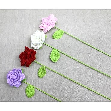 El Örgüsü Tekli Gül 