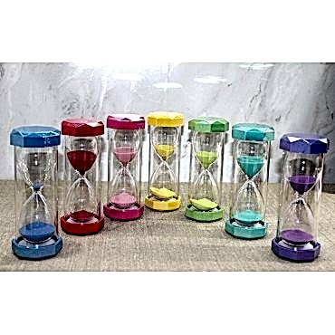 Plastik Çerçeveli Renkli 10 Dk Kum Saati 
