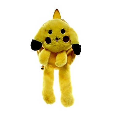 Peluş Işıklı Oynar Kulaklı Pikachu Sırt Çantası 