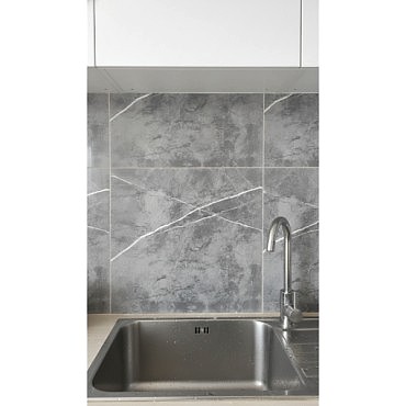 30x30 Antrasit Mermer Desenli Duvar Sticker