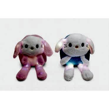 Işıklı Peluş Oynar Kulaklı My Melody ve Cinnamoroll Sırt Çantası 