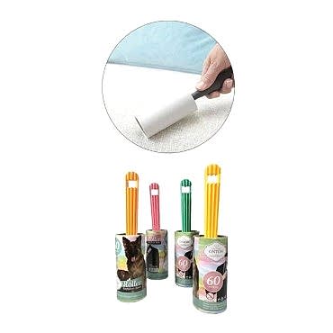 Evcil Hayvan Tüy Toplama Seti - 60 Yaprak Rulo ve Manyetik Tüy Toplama Aparatı 