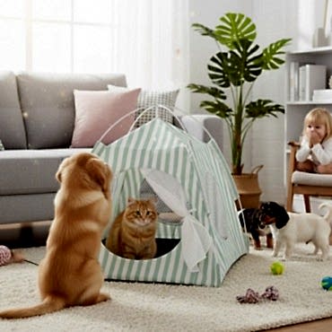 Evcil Hayvan Katlanabilir Oyun Çadırı