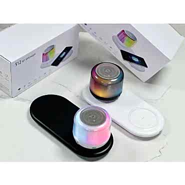 Kablosuz Şarj Standlı Bluetooth Hoparlör