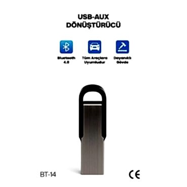 Araç Teyp Bluetooth Çevirici USB Dönüştürücü