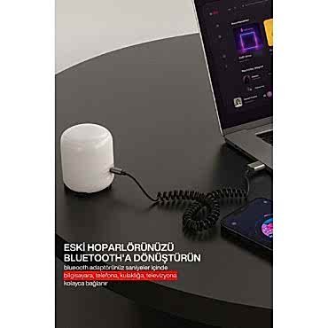 Kablosuz Aux Bluetooth 5.3 Tak Çalıştır Araç Kiti Telefon Ve Müzik Dinleme