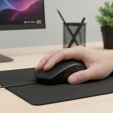 Siyah USB Kablolu 3D Optik Mouse