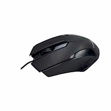 Siyah Mat Desenli USB Kablolu 3D Optik Mouse