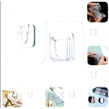 Geçmeli Klips Eşya Sabitleme Askısı 6lı Set